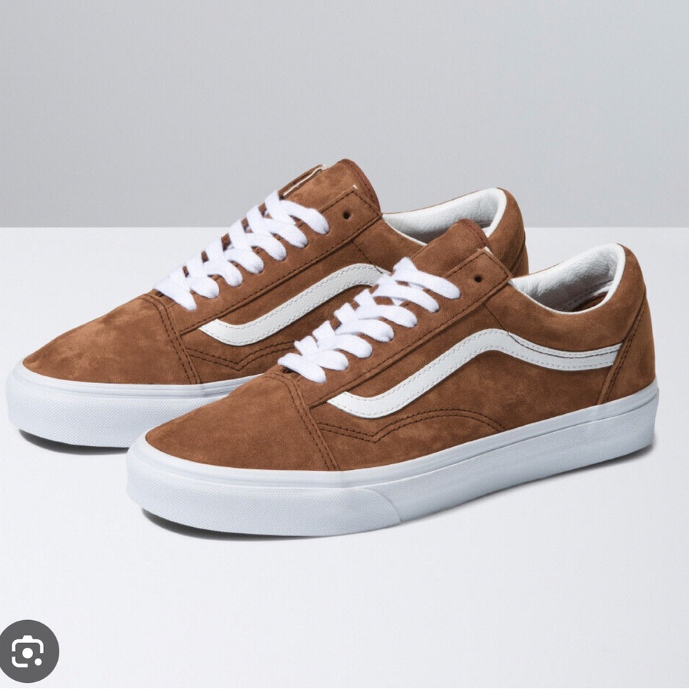 Vans Old Skool Pig Suede Tortoise Shell Brown Sneakers
